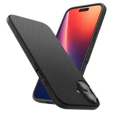 2 - Чехол Spigen iPhone 16 Plus Liquid Air, Матовый черный
