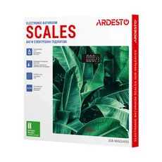 4 - Электронные напольные весы Ardesto SCB-965LEAVES, Зелёный