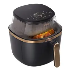 2 - Аэрофритюрница Philips NA322/00, Черный | Золотистый