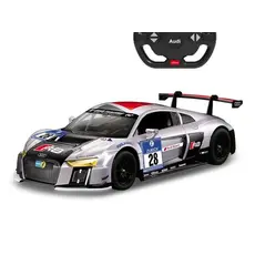 5 - Радиоуправляемая игрушка Rastar Audi R8, 1:14, Серебристый (75360)