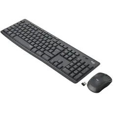 4 - Клавиатура и мышь Logitech MK295, Беспроводное, Чёрный