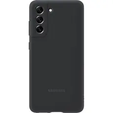 5 - Чехол Samsung Silicone Cover for Galaxy S21 FE, Чёрный