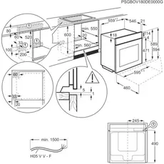3 - Электрический духовой шкаф AEG OS6CB531AB, Черный