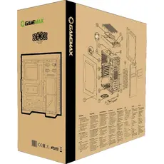 6 - Компьютерный корпус Gamemax Dark Silent, Midi-Tower, Без блока...