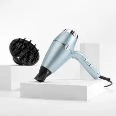4 - Фен BaByliss Hydro-Fusion D773DE, 2100 Вт, Голубой
