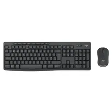 2 - Клавиатура и мышь Logitech MK370, Беспроводное, Чёрный