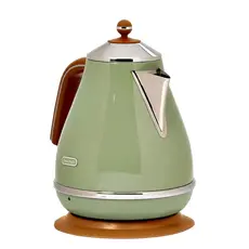 6 - Электрочайник DeLonghi KBOV 2001 GR, Зеленый