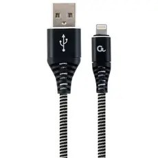 2 - Кабель для зарядки и синхронизации Cablexpert CC-USB2B-AMLM-1M-BW,...