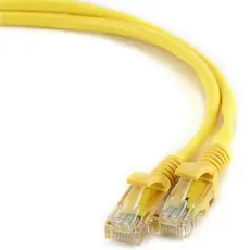 2 - Патч-корд Cablexpert PP12-0.25M/Y, CAT5e UTP, 0,25м, Жёлтый