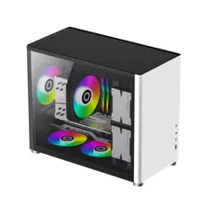 5 - Компьютерный корпус Gamemax SPARK, Mini-Tower, Без блока питания, Белый