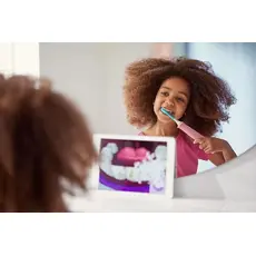 4 - Электрическая звуковая зубная щетка PHILIPS HX6352/42, Розовый