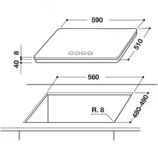 2 - Газовая варочная панель Whirlpool GOA 6425/NB, Чёрный