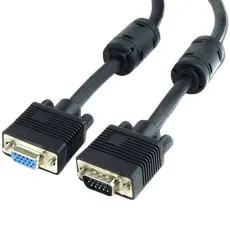 2 - Видео кабель Cablexpert CC-PPVGAX-10-B, VGA D-Sub (M) - VGA D-Sub,...