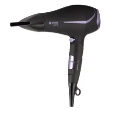 3 - Фен VITEK VT-8207, 2200Вт, Чёрный | Фиолетовый
