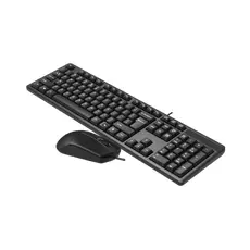5 - Клавиатура и мышь A4Tech KK-3330, Проводное, Чёрный