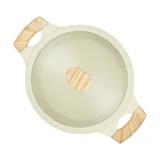 4 - Кастрюля RESTO 93803, 4,2л, 24см, Бежевый