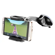 6 - Автомобильный держатель Cellularline Hug Flexi - Universal, Чёрный