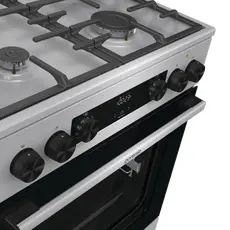6 - Комбинированная плита Gorenje GKS6C71XF, Нержавеющая сталь
