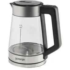 6 - Электрочайник Gorenje K17TRG, Нержавеющая Сталь | Черный