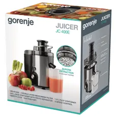 5 - Соковыжималка Gorenje JC400E, Черный Серебристый