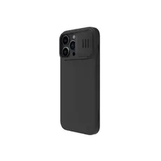 4 - Чехол Nillkin iPhone 14 Pro Max, CamShield Silky Silicone, Чёрный