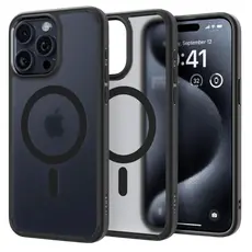 6 - Чехол Spigen iPhone 15 Pro Ultra Hybrid Mag, Frost Black
