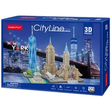 3 - Пазл 3D CubicFun "Достопримечательности Нью-Йорка", 6+