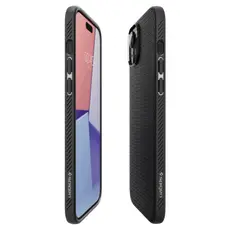 3 - Чехол Spigen iPhone 15 Plus Liquid Air, Матовый Черный