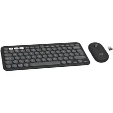5 - Клавиатура и мышь Logitech Pebble 2 Combo, Беспроводное, Графитовый