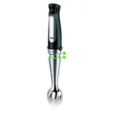 4 - Погружной блендер BRAUN MQ7035X, Чёрный | Серебристый