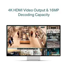 2 - Видеорегистратор TP-LINK VIGI NVR1004H-4P, Чёрный