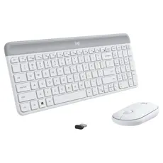 5 - Клавиатура и мышь Logitech MK470, Беспроводное, Белый