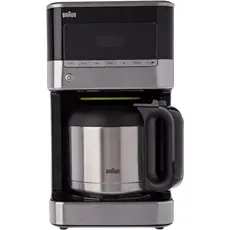2 - Капельная кофеварка Braun KF 7125 BK, 1000Вт, Черный | Нержавеющая сталь