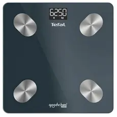 2 - Электронные напольные весы Tefal BM9620S1, Черный Серебристый