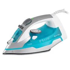 4 - Утюг VITEK VT-1258, 2400Вт, Белый Синий