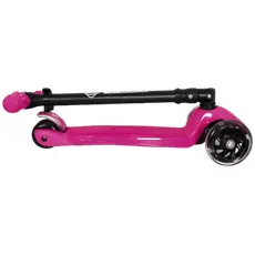 4 - Детский 3-колесный самокат YKS Foldable scooter, Розовый