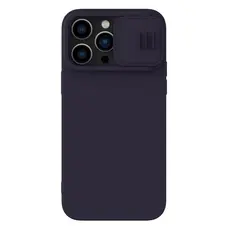 2 - Чехол Nillkin iPhone 14 Pro, CamShield Silky Silicone, Dark Purple
