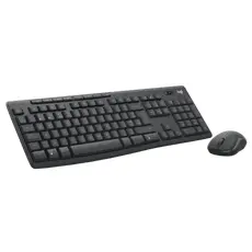 6 - Клавиатура и мышь Logitech MK370, Беспроводное, Чёрный