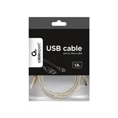 5 - Кабель для зарядки и синхронизации Cablexpert CCP-mUSB2-AMBM-6-TR,...