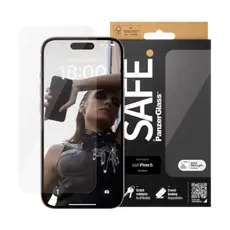 3 - Защитное стекло PanzerGlass SAFE. UWF for iPhone 15 , Прозрачный