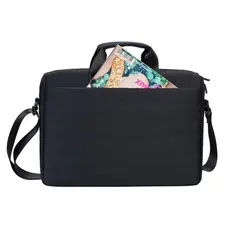 2 - Сумка для ноутбука RivaCase Biscayne, 15.6", Полиэстер, Чёрный
