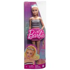 2 - Кукла Barbie "Модница в полосатом топе и юбке"