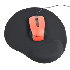 3 - Коврик для мыши Gembird MP-GEL-BK, 240мм x 220мм, Чёрный