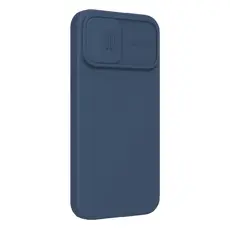 2 - Чехол Nillkin iPhone 13 Pro Max, CamShield Silky Silicone, Темно-синий