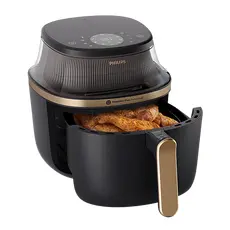 3 - Аэрофритюрница Philips NA322/00, Черный | Золотистый