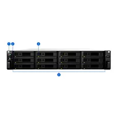 3 - Сетевое хранилище SYNOLOGY RS3618xs, Серый
