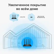 2 - Беспроводной маршрутизатор TP-LINK Archer C6U, Чёрный