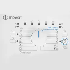 5 - Стиральная машина Indesit BTW D61053, 6кг, Белый