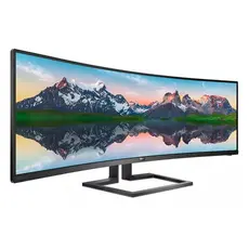 3 - 48,8" Монитор Philips 498P9, VA 5120x1440 Dual QHD, Чёрный