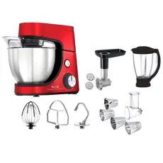 4 - Кухонный комбайн Tefal QB516G38 Red, Красный